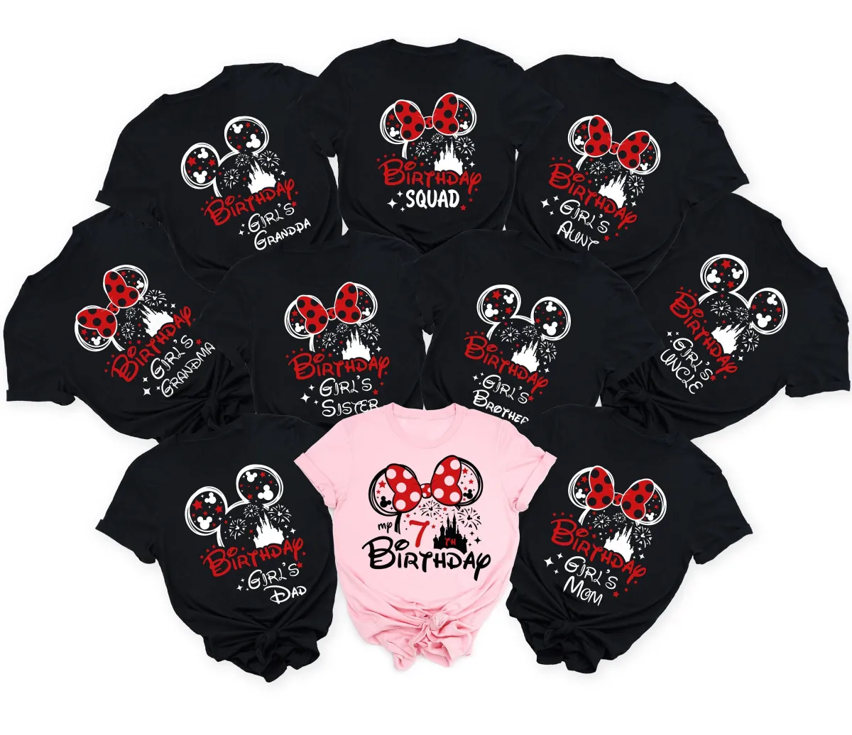 Disney Birthday Family Shirt, Custom Disney Birthday Squad Shirt, Minnie Birthday Squad, Mickey Birthday Shirt, Custom Birthday Crew Shirt