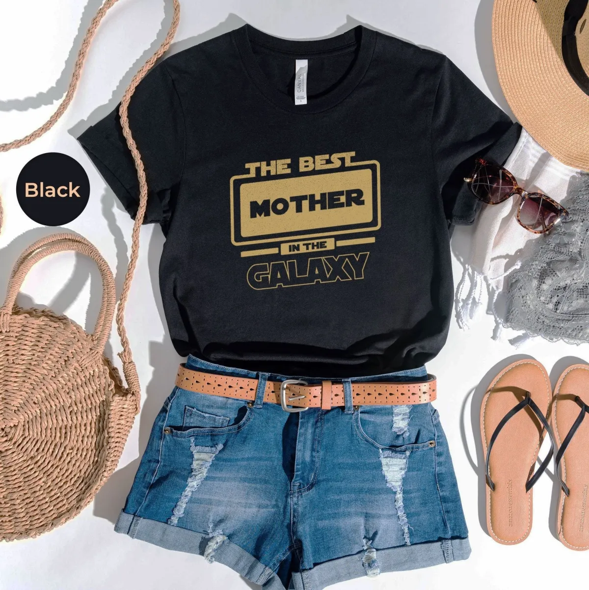 Mother's Day Shirt, The Best Mother In The Galaxy Shirt, Star Wars Shirt, Mandalorian Family Tee, Mom Shirt, Mothers Day Gift, Mother Tee