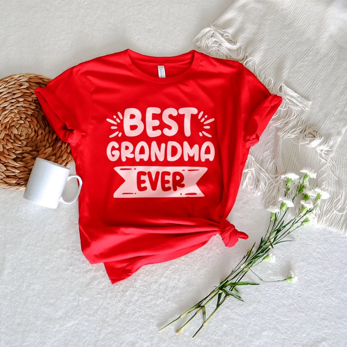 Best Grandma Ever Shirt for Grandma for Mother's Day, Cute Grandma Gifts for Mothers Day, Grandma T Shirt for Birthday, Soft and Comfy