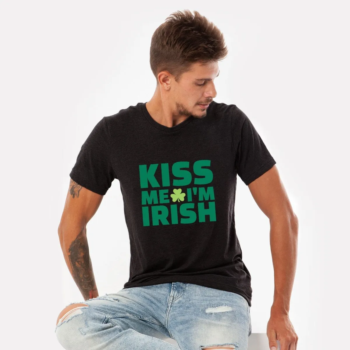 St. Patrick's Day Shirt, Kiss me I'm Irish Shirt, St. Patrick's Day for Women, Cute Patricks Day Tee, St Pattys Day Gift, Irish shirt