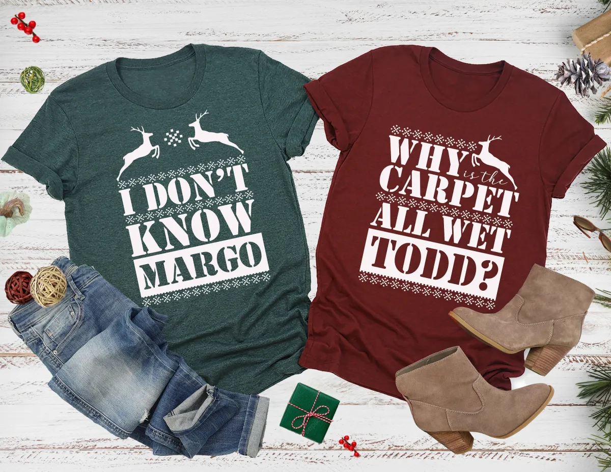 Christmas Vacation Shirts , Christmas Shirt, Todd And Margo Shirt, Christmas Shirts , Funny Christmas Couples Shirt, Christmas Gift