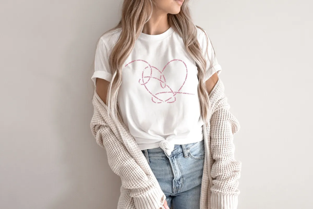 Love Yourself Heart Shirt, Love Yourself Tear Shirt, Love Sweatshirt, Heart Shirt, Love Shirt, Love Tee, Soft Shirt, Cotton Tee