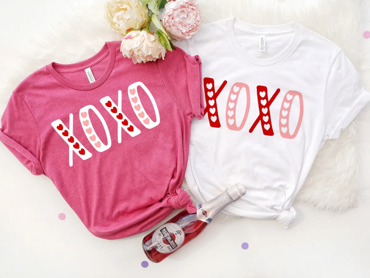 XOXO Valentine's Day Shirt, Xoxo Cute Shirt, Girlfriend Valentine Gift, Valentines Day Gift, Love Wins Shirt, Couples Gift, Gift for Her