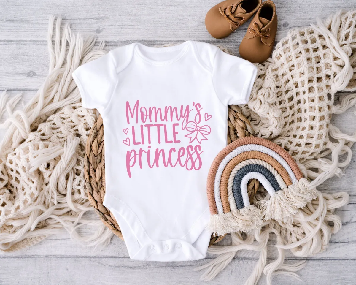Baby Shower Onesie, Mommy Little Princess Baby Onesie, Newborn Baby Bodysuit, Funny  Baby Shower Gift, Toddler Tee, Baby Announcement
