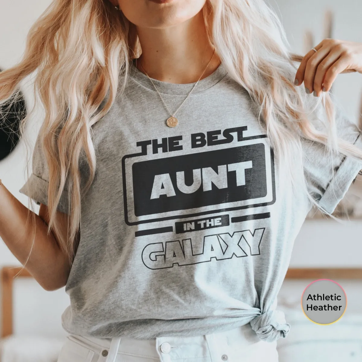 Family Shirt, The Best Aunt In The Galaxy Shirt, Star Wars Aunt Shirt, Mandalorian Family Tee, Auntie Shirt, Family Matching Tee