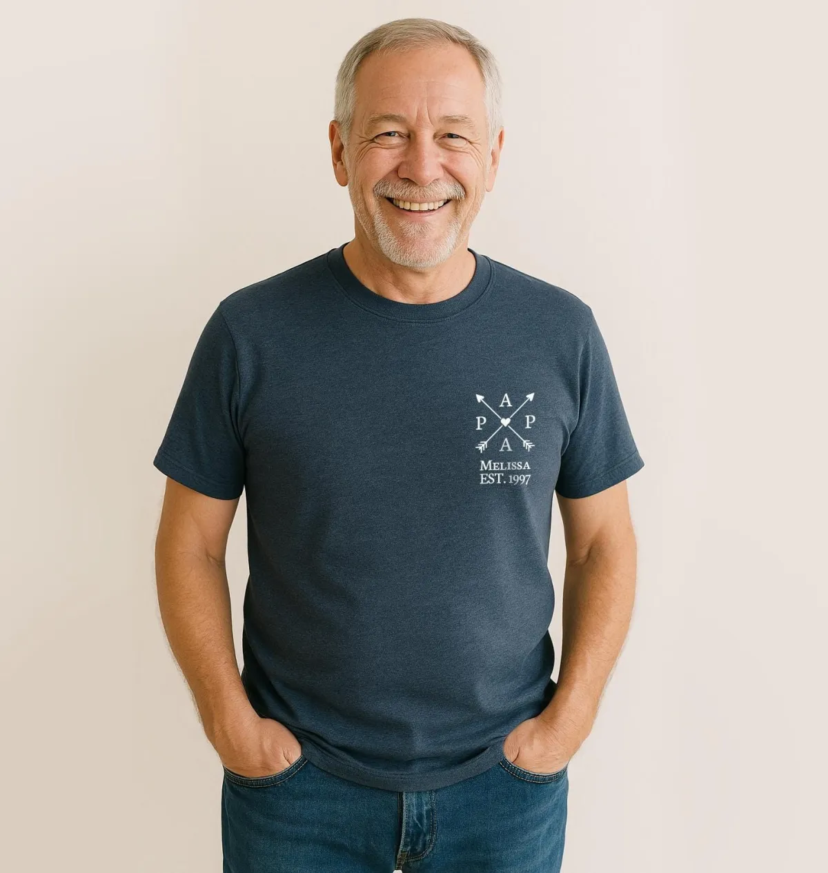 Custom Dad Shirt with Child Name, Matching Personalized Daddy Shirt, Father's Day T-shirt, Papa Shirt, Gift for Dad, Daddy and Child Shirt