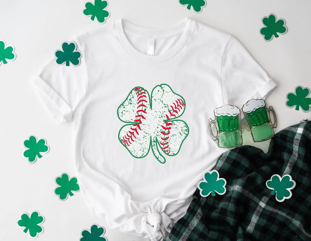 Baseball St Pattys Day Shirt, Baseball Shamrock Shirt, Baseball Shirt, St Patricks Day Shirt, Irish Shirt, Baseball Lover Gift Tshirt
