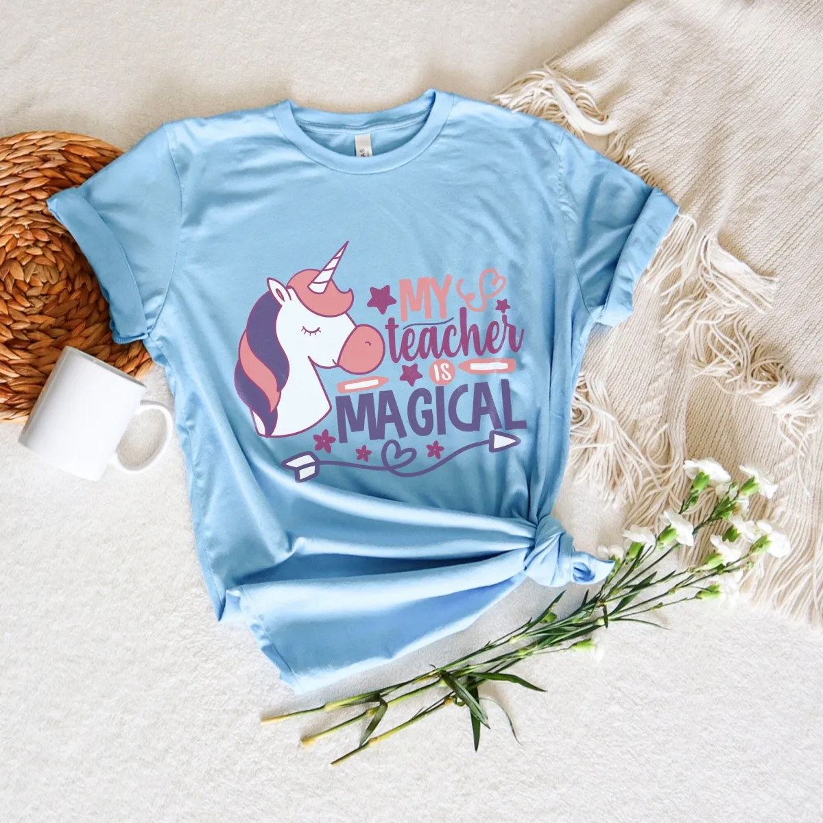 First Day of Kindergarten Shirt for Girls And Teachers, My Teacher Is Magical Shirt, First Day of School Shirt , Back To School Shirt