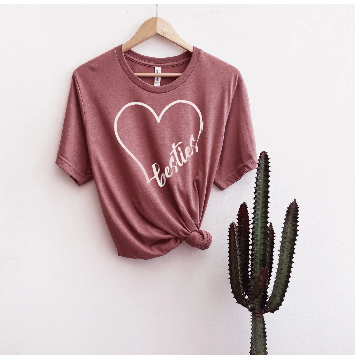 Besties Heart  Valentine's Day Shirt, Heart Shirt, Besties Shirt, Love Wins Shirt, Teacher Valentine, Valentine Gift Shirt, Gift for Her