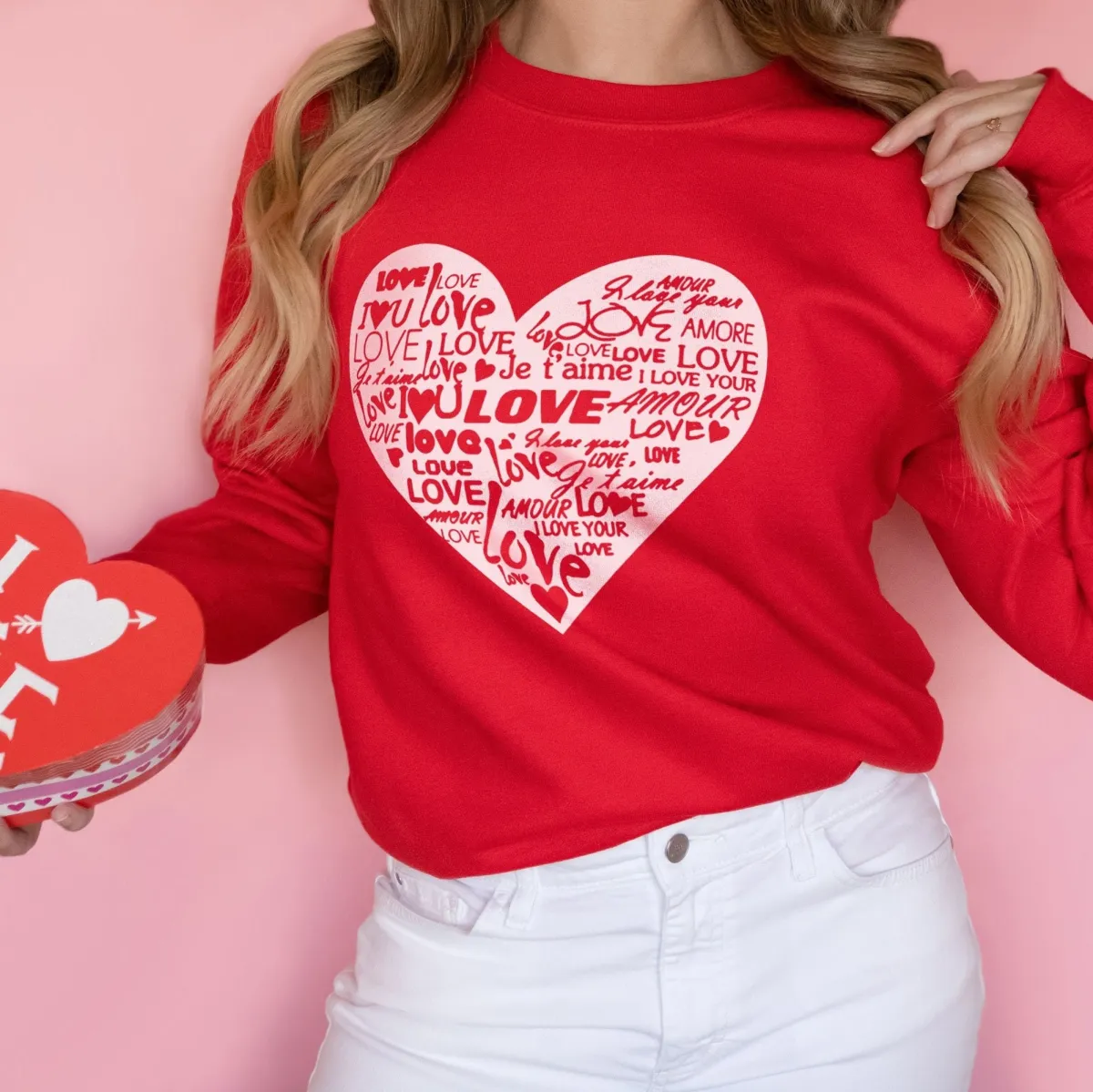 Love Valentine's Day Shirt, Love Gift, Heart Shirt, Love Letters in Heart, Gift for Her, Love Wins Shirt, Valentines Day Gift, Couples Gift