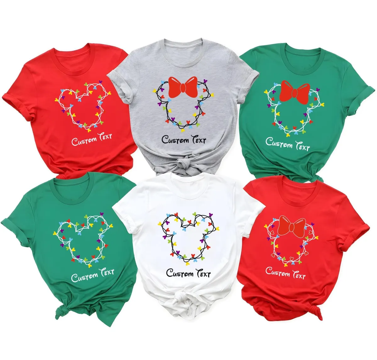 Custom Christmas Lights Shirt, Mickey Christmas Lights Shirt, Disney Family Christmas Light Shirt, Christmas Family,  Mickey Christmas Shirt