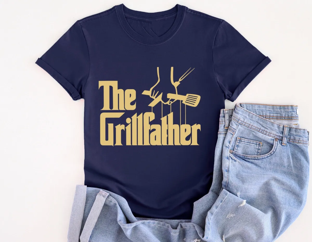 The Grillfather Shirt, Gift For Dad, Dad TShirt, Best Dad Tee, Funny Dad Shirt, Husband Gift, Tshirt, BBQ T-Shirt, Fathers Day Gift