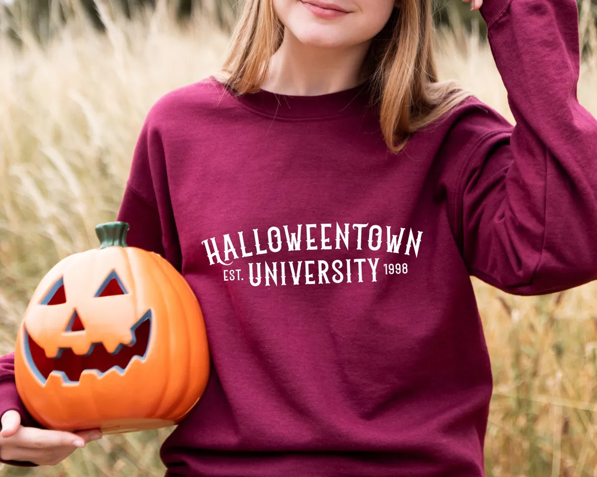 Halloween School Hoodie, Halloween Sweatshirt, Halloweentown University Sweatshirt, Funny Fall Hoodie, Sweatshirt, unisex hoodie, crewneck