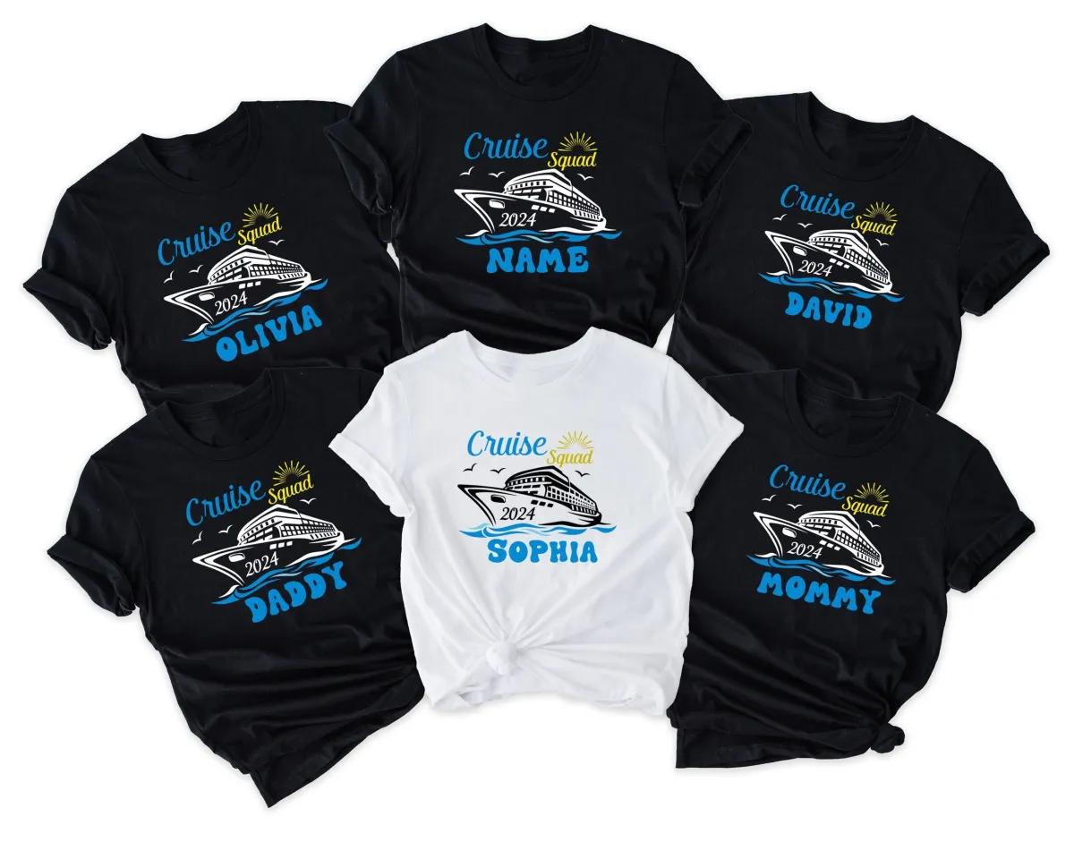 Custom Cruise Squad 2025 Shirt, Custom Cruise Squad Group Shirt for 2025 Season, Custom Family Cruise Shirts, Cruise Squad Shirt