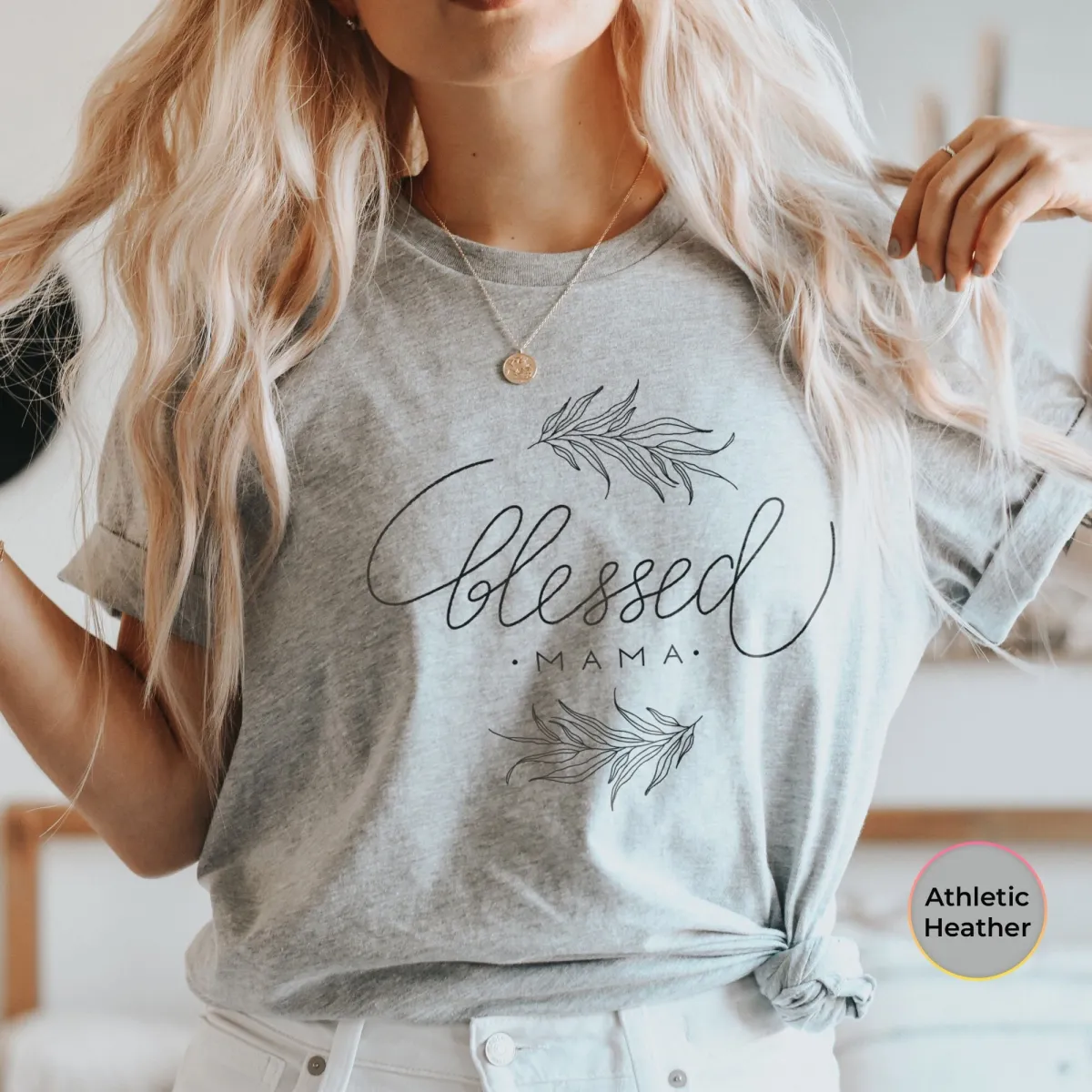 Blessed Mama Shirt, Floral Mom Shirt, Mom Life Shirt, Mother's Day Shirt, Cute Mom Shirt, Gift For Mom, Mothers Day Gift, New Mom Gift