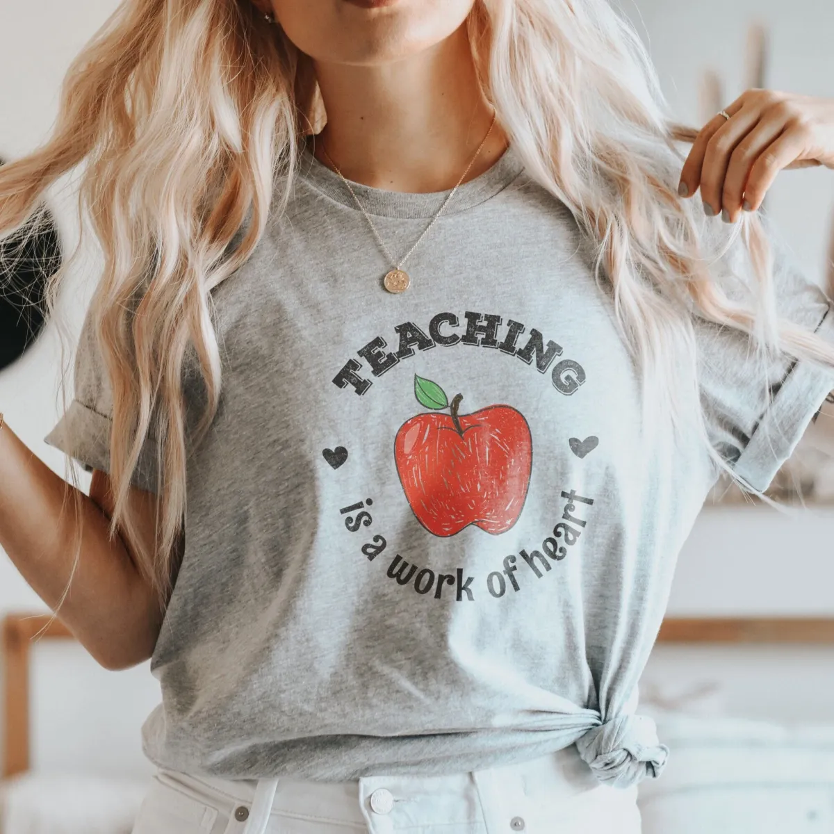 Teaching Is A Work Of Heart Shirt, Teacher Shirt, Teacher Gift Shirt, Teacher Life, Teacher Appreciation, Kindergarten Teacher Shirts
