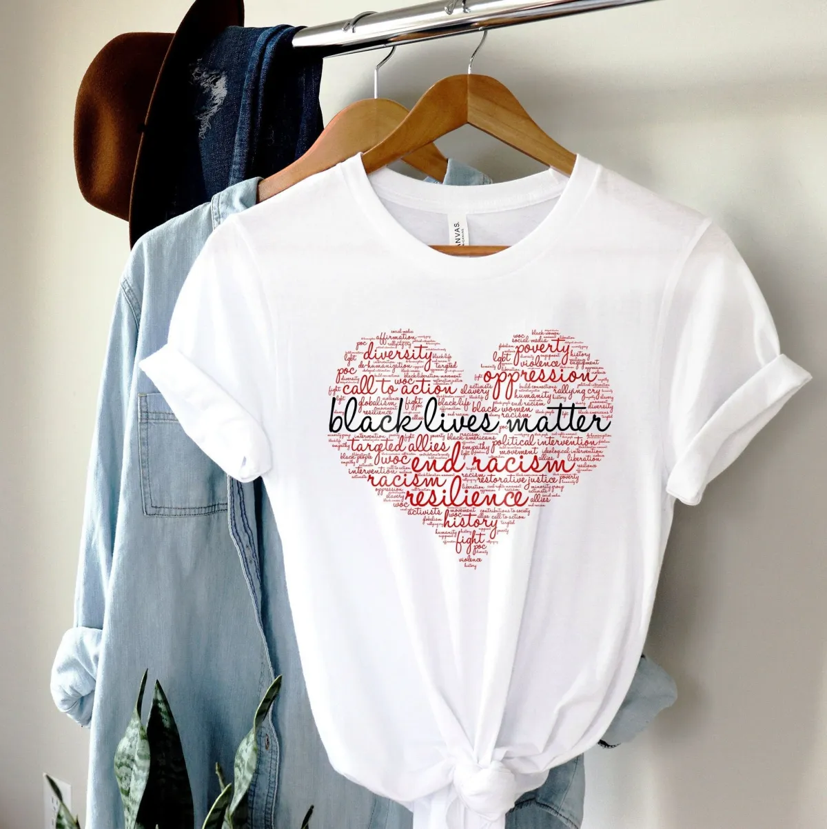 Black Lives Matter Shirt, Human Rights Shirt, BLM Heart Shirt, Black History T shirt, Black Lives Matter Art, Black Women, African American