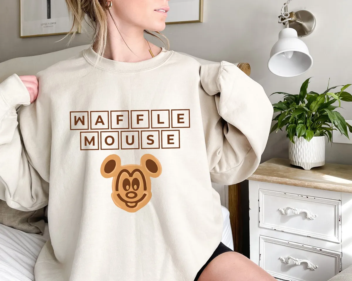 Waffle Mouse Sweatshirt, Disney Trip Hoodie, Mickey Sweatshirt, Mickey Minnie Waffle Mouse Sweatshirt, Disney Sweatshirt, Waffle Mouse