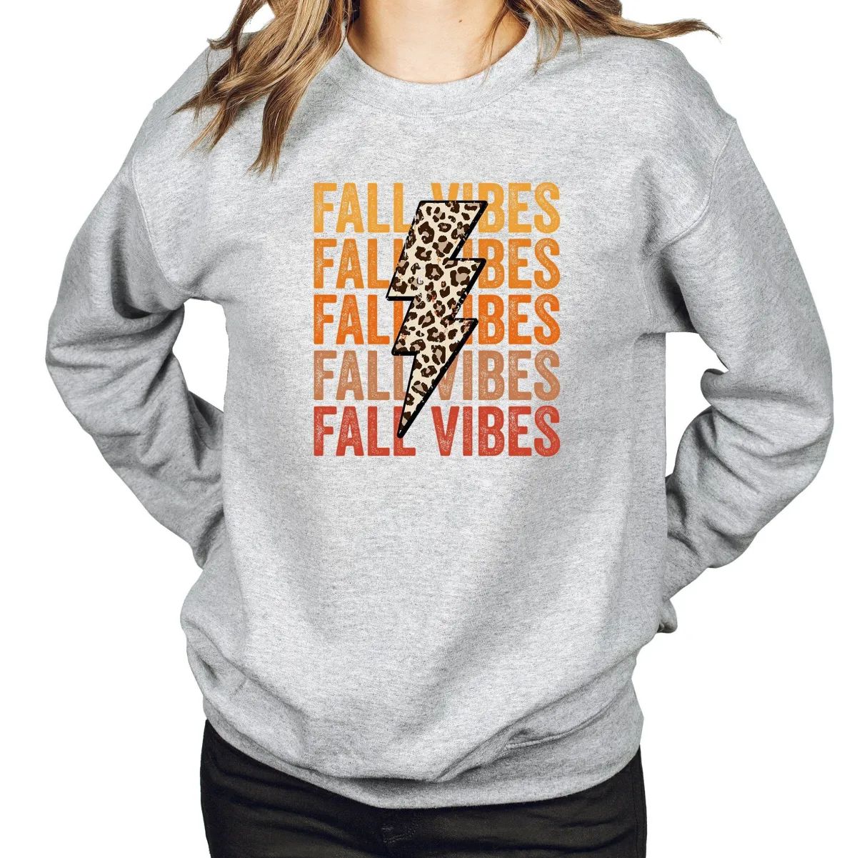 Fall Vibes Sweatshirt, Pumpkin Hoodie, Cute Fall Leopard Hoodie, Thanksgiving Sweatshirt, Autumn Hoodie, Fall Gift For Women, Vintage Sweat