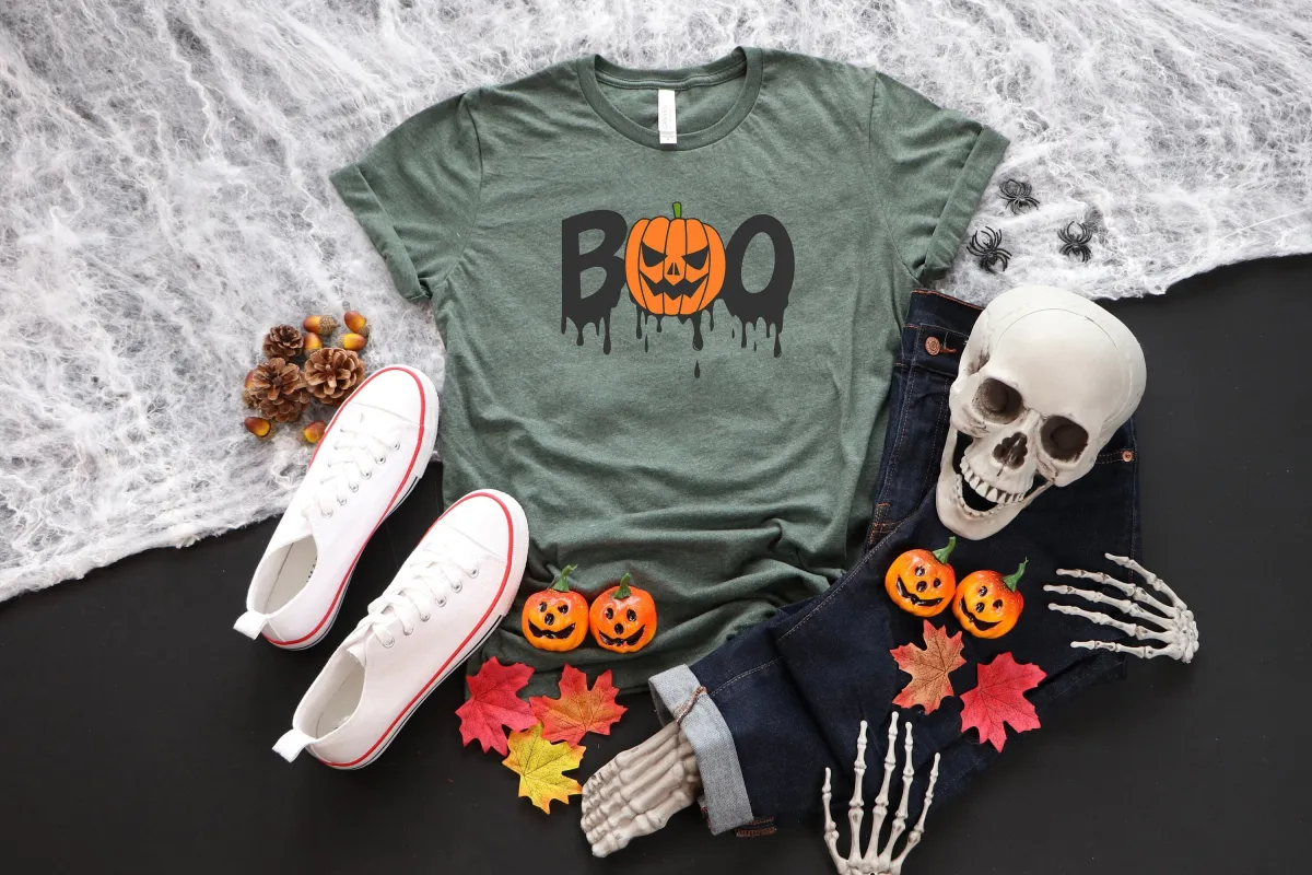 Boo Shirt, Boo Halloween Shirt, Halloween Shirt, Halloween T-shirt, Funny Halloween Tee, Ghost Shirt, Pumpkin Shirt,