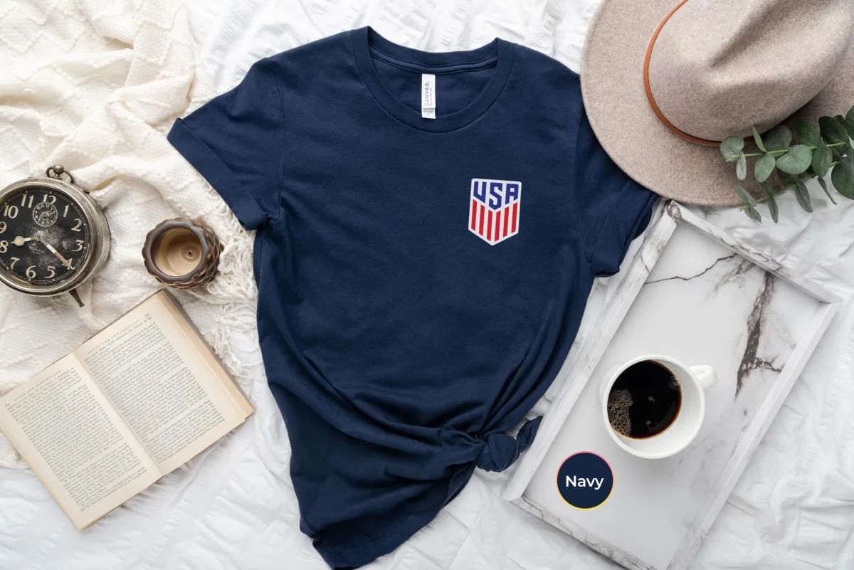 USA Flag Shirt, Fourth of July T-Shirt, USA Logo Shirt, USA T-Shirt, Usa Flag Tee, Navy Usa