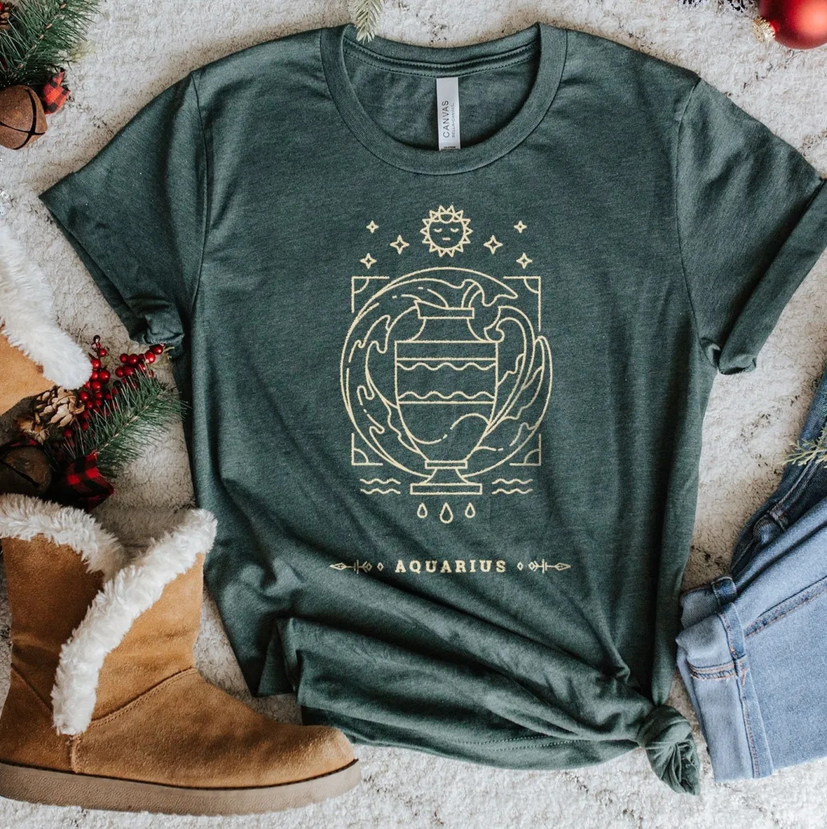 Zodiac Horoscope Shirt, Aquarius Zodiac Unisex Shirt, Horoscope Sing Aquarius Shirt, Birthday Gift for Interested in Astrology