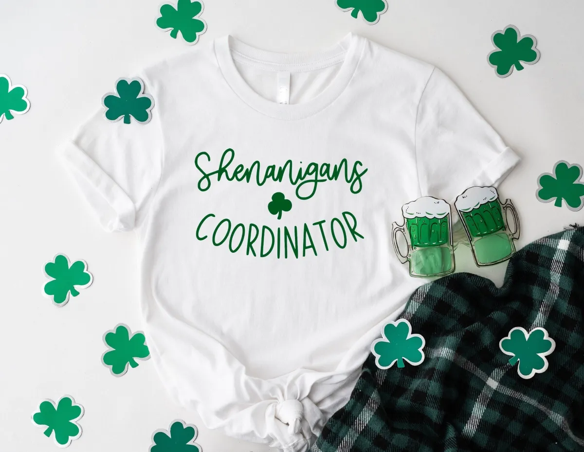 Shenanigans Coordinator Shirt, Irish Shirt, Matching St Patricks Day Shirts, St Patrick's Day Shirt, Lucky Shirt, Drinking Shirts, Women Tee