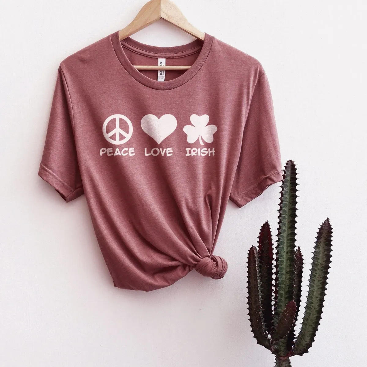 St. Patrick's Day Shirt, Peace Love Irish Shirt, St. Patrick's Day for Women, Cute Patrick Day Tee, St Pattys Day Gift