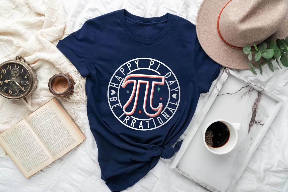 Happy Pi Day Shirt, Math Lover Shirt, Pi Day T-Shirt, Math Teacher Tee, Math Teacher Gift, Pi Day Tee, Cute Pi Day Tee, Be Irrational Shirt