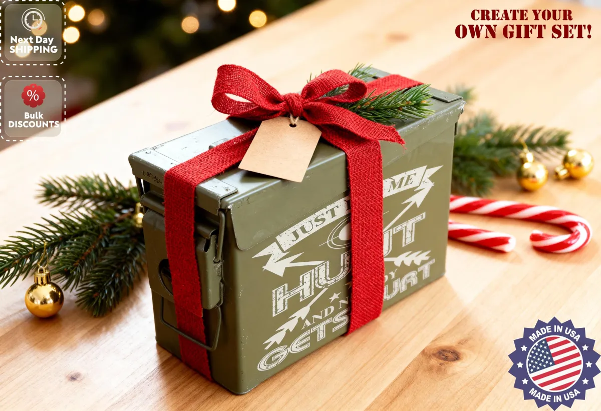 Personalized Ammo Can Box, Custom Military Storage Box, Tactical Ammo Box for Hunters, Keepsake box for Veterans, Gamer Gift for Boyfriend