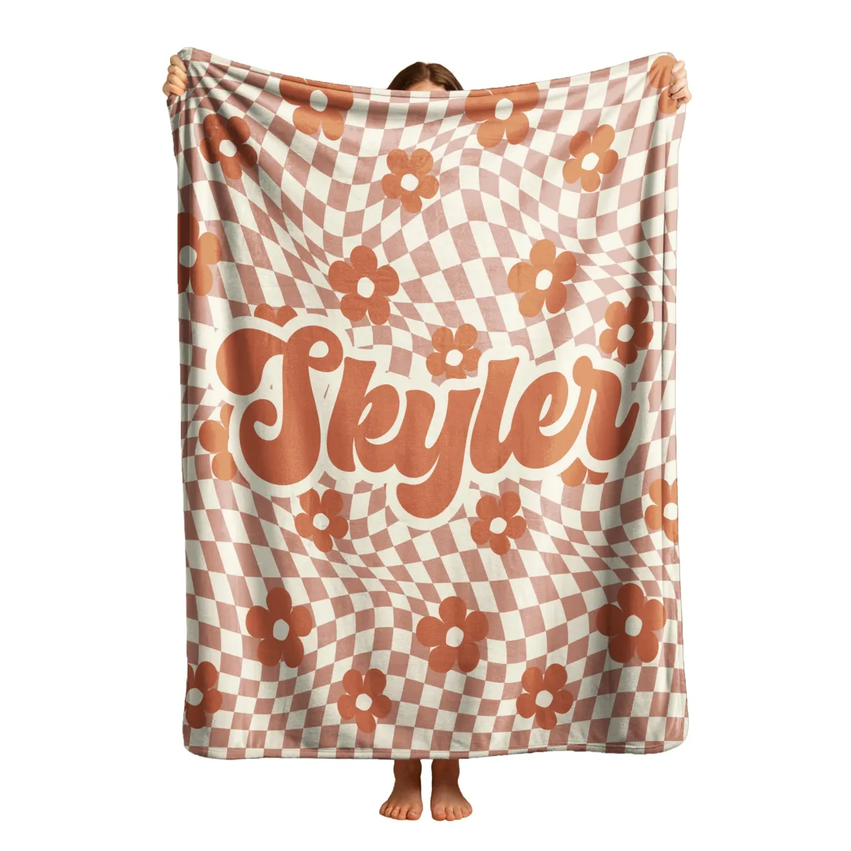 Customized Blanket with Name, Soft and Cozy Personalized Throw Blanket for Grandma Gifts, Custom Nana and Papa Blanket, Gift for Grandparent