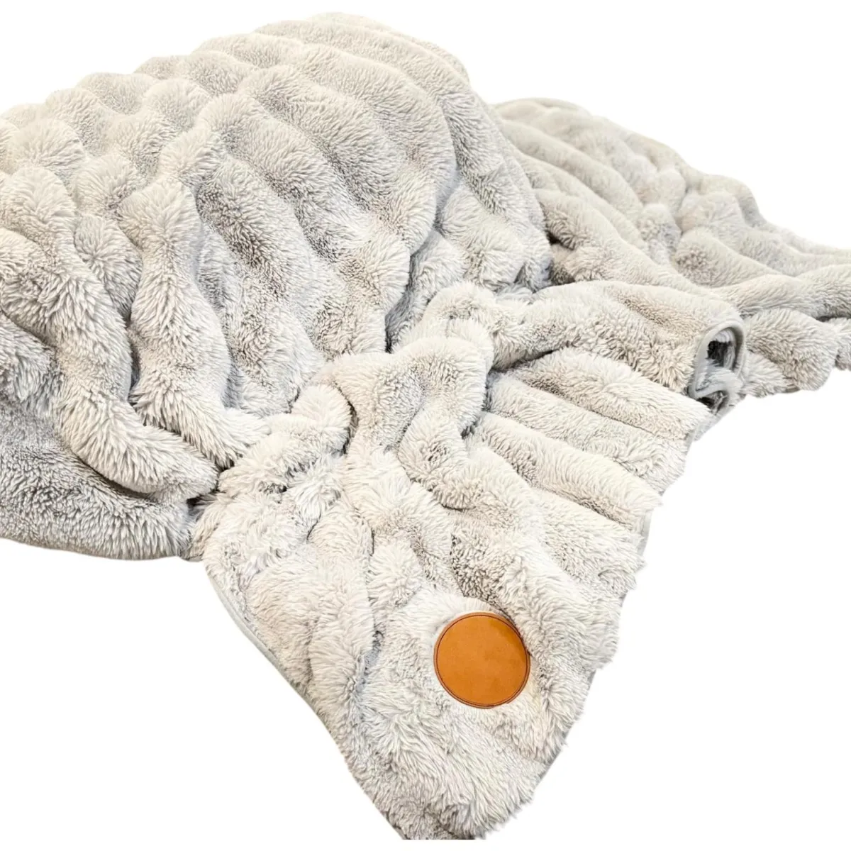 Personalized Faux Rabbit Fur Blanket, 50"x60" Custom Patch Faux Fur Blanket, Ultra Soft 850 GSM Throw and Plush Double Side Faux Fur