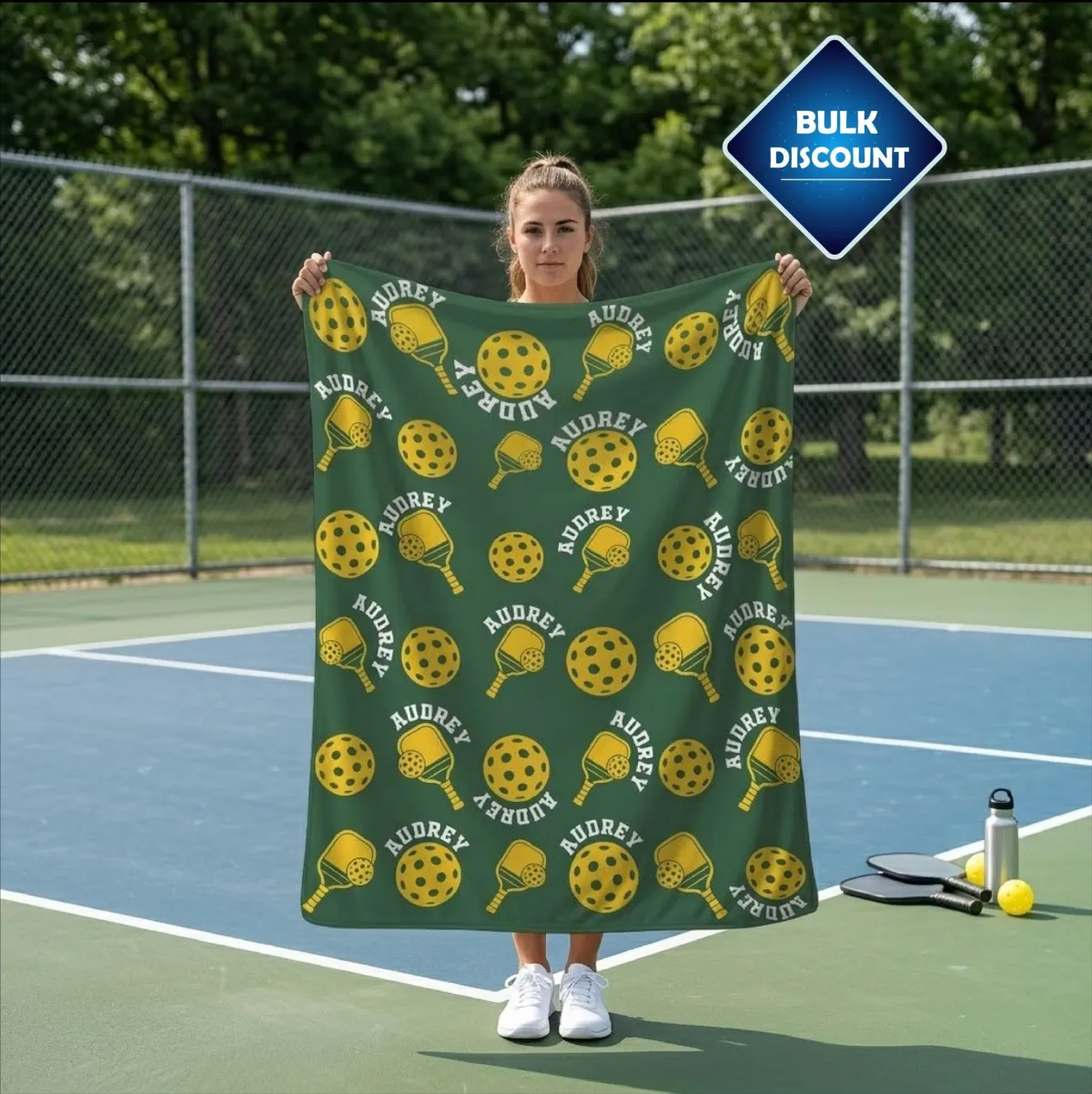 Custom Pickleball Blanket,Gift for Pickleball Lover, Soft Fleece Throw, Funny Pickleball Player Birthday, Court Side Gear, Retirement Gift