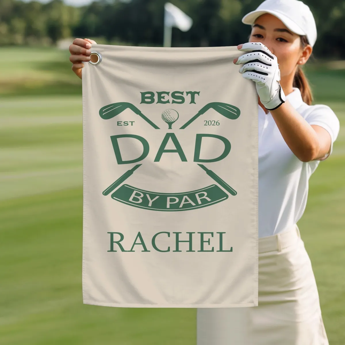 Personalized Golf Towel name, Custom Golf Gift For Dad, Golf Lover Gift, Father's Day Gift For Him, Golf Rag With Name