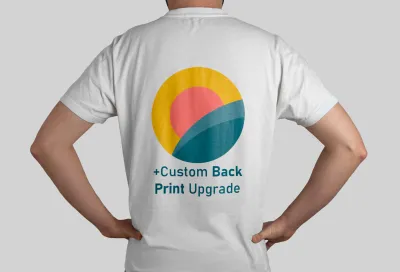 Add Back Print To ANY SHIRT ,Back Print Upgrade , Back Text , Text On The Back