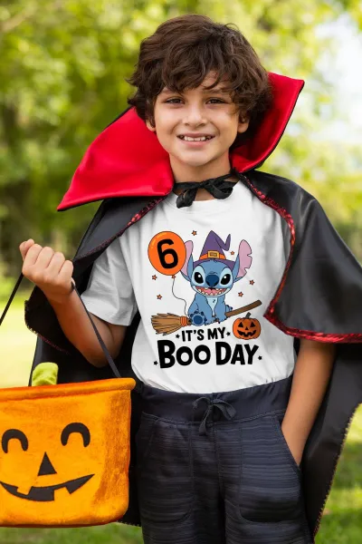Stitch Halloween Birthday Shirt, Halloween Birthday Squad Shirt, It's My Boo Day Shirt, Halloween Birthday Shirt, Family Disney Trip, Spooky