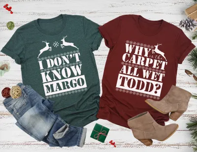 Christmas Vacation Shirts , Christmas Shirt, Todd And Margo Shirt, Christmas Shirts , Funny Christmas Couples Shirt, Christmas Gift