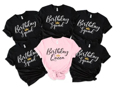Birthday Queen Shirt, Birthday Squad Shirts, Birthday Party Shirts, Birthday Teams T-shirt, Birthday Crew Shirts, Birthday Group Shirts