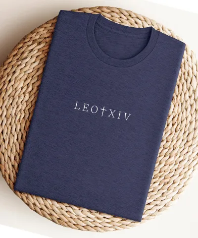 Leo XIV Minimalist Shirt, New Pope T-Shirt, Leo the 14th Tee, Minimalist Religious Pope Shirt Gift, Pontiff Shirt, Catholic New Pope Shirt