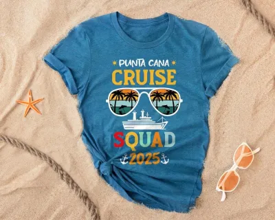 Custom Cruise Squad Shirt, Cruise Family Group Shirt 2025, Custom Family Cruise Tee, Cruise Squad Shirts, Family Matching Cruise Shirts 2025