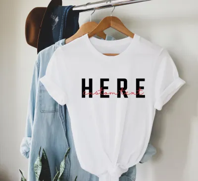 Custom Text T-Shirt, Your Text Shirt, Personalized Shirt, Handwritten Text Shirt, Custom Tee, Personalized Gift, Custom City Script Shirt