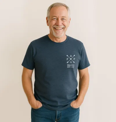 Custom Dad Shirt with Child Name, Matching Personalized Daddy Shirt, Father's Day T-shirt, Papa Shirt, Gift for Dad, Daddy and Child Shirt