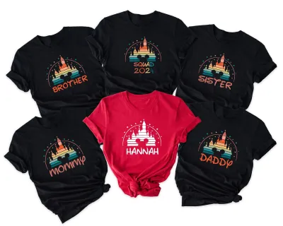 Custom Disney 2025 Family Vacation Shirt, Personalized Family Vacation Outfit, Family Trip 2024 Shirt, Family Vacation Shirt, Disney Shirt