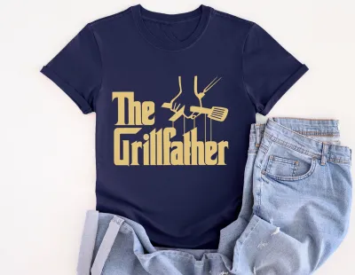 The Grillfather Shirt, Gift For Dad, Dad TShirt, Best Dad Tee, Funny Dad Shirt, Husband Gift, Tshirt, BBQ T-Shirt, Fathers Day Gift