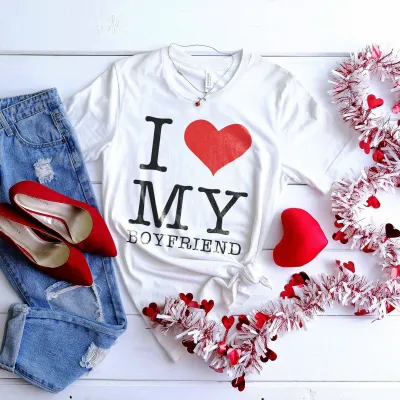 I Love My Girlfriend Shirt, I Love My Boyfriend Shirt, Valentines Couple Shirt, Valentines Day, Love Valentine Shirt, Matching Couple Shirt