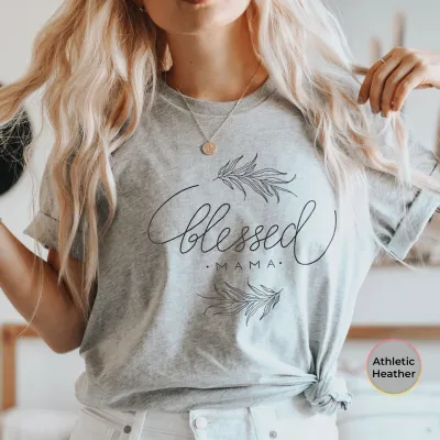 Blessed Mama Shirt, Floral Mom Shirt, Mom Life Shirt, Mother's Day Shirt, Cute Mom Shirt, Gift For Mom, Mothers Day Gift, New Mom Gift
