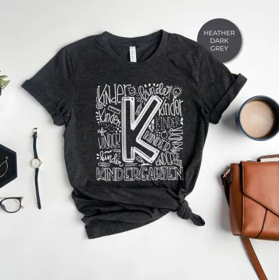 Kindergarten Shirt, First School Tee, Back to School Shirt, Little Learner Tee, Class of Year Gift, Preschool Shirt, Kindergarten T-Shirt