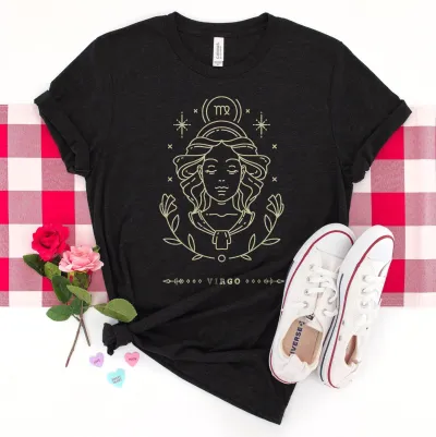 Zodiac Horoscope Shirt, Virgo Zodiac Unisex Shirt, Zodiac Sing Virgo Shirt, Horoscope Shirt, Birthday Gift for Interested in Astrology