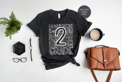 2nd Grade Shirt, Second Grade Tee, Back to School Shirt, Little Student Tee, Class of Year Gift, Elementary School Shirt, Second Grade Tee