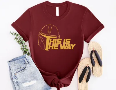 This Is The Way Shirt, Mandalorian Shirt, Cute Star Hero Shirt, Disney T-Shirt, Disney Man Shirt, Space Wars T-Shirt, Galaxy Edge Shirt